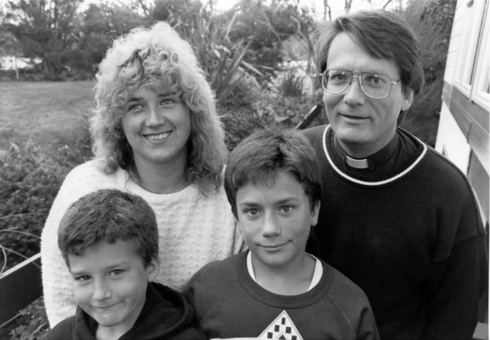 St Mary's Anglican Church, Silverstream; Rev. Tim Delaney and family, from Canada.