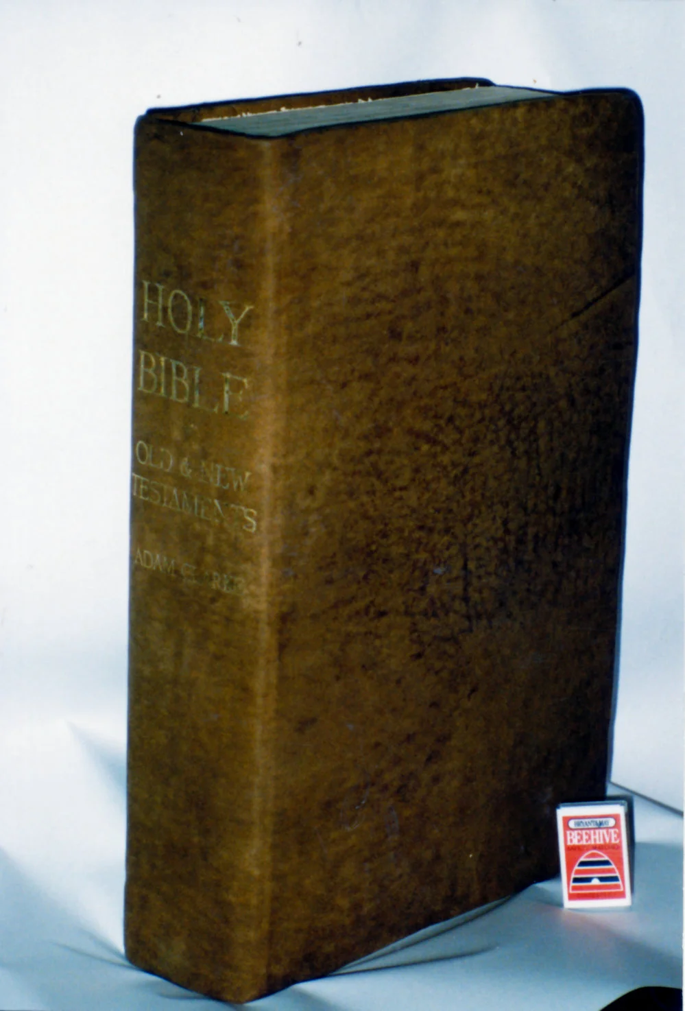 Book restoration by Bill Tito; two extremes