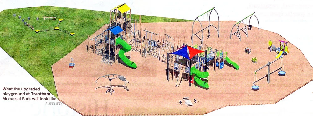 Trentham Memorial Park; playground upgrade