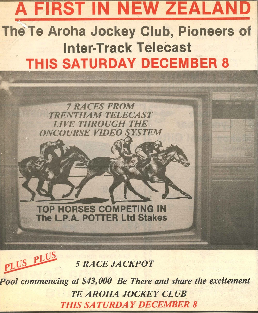 Wellington Racing Club; Race Day Advertisement