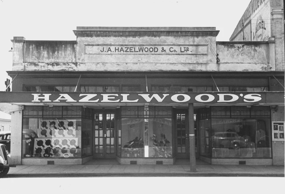 Main St, Upper Hutt, Jan. 1948; north side 16, Hazelwood's west end (L16)