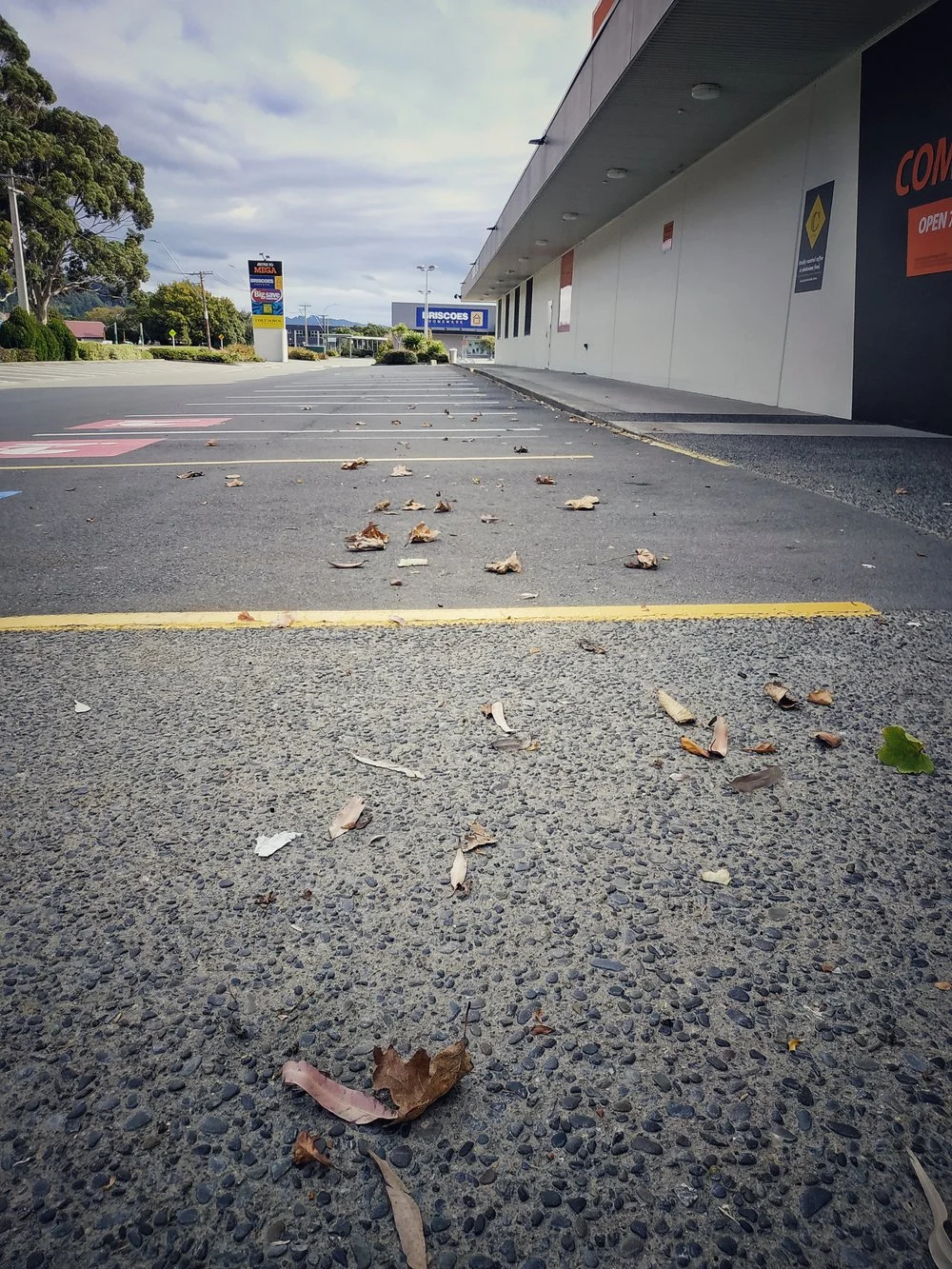 Mitre 10 car park during Covid-19 level 4 lockdown