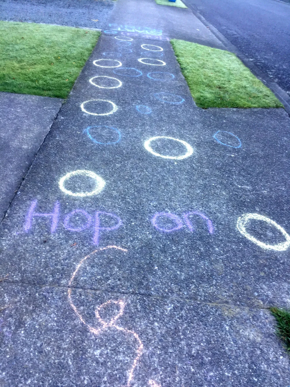 Pavement hopscotch lockdown image, Silverstream