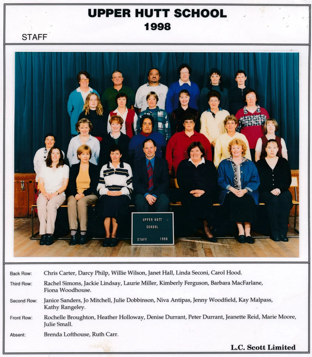 Upper Hutt School, Staff; 1998