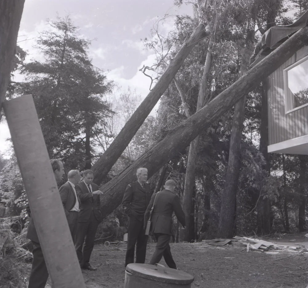 Wahine storm damage; Silverstream.