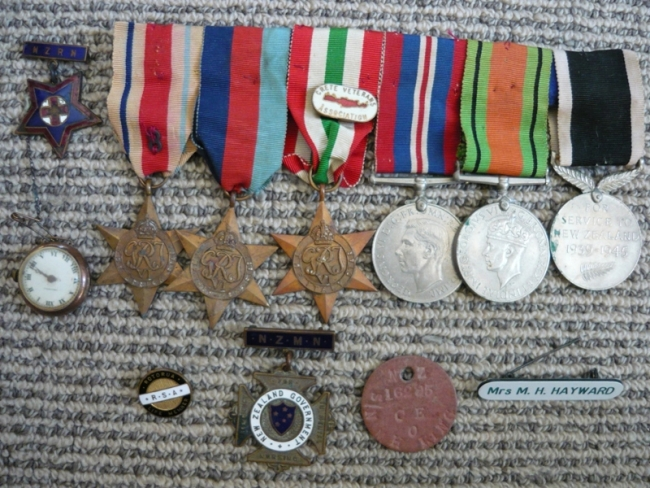 Sister Marguerite King's medals..