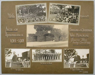 Unveiling of the Onehunga War Memorial Arch of Remembrance 1914-1918 Jellicoe Park 1929