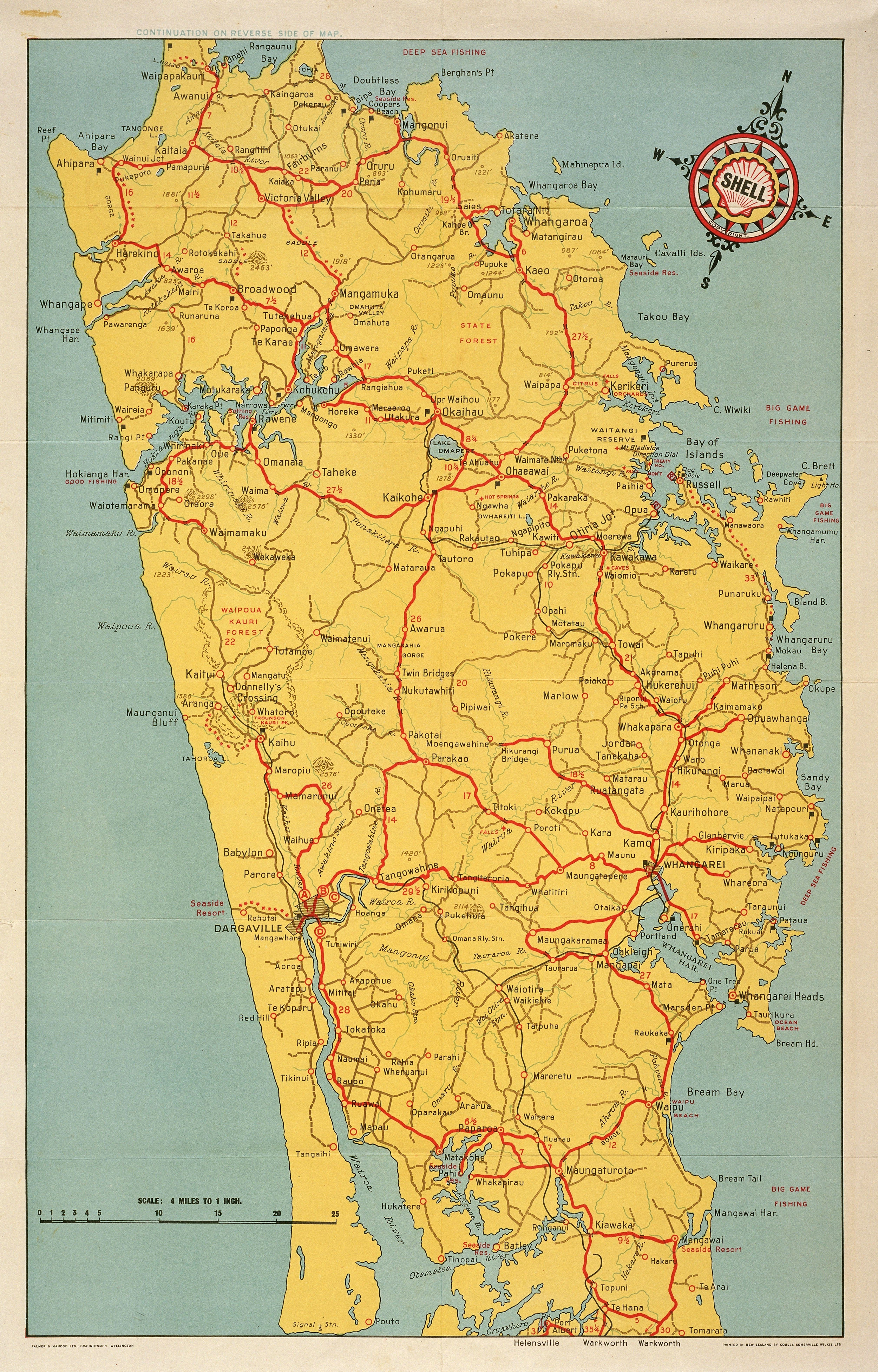 Shell road map Northland