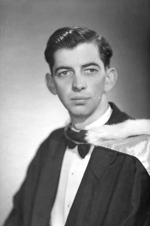 1/4 portrait of Mr M S Annabell in graduation gown