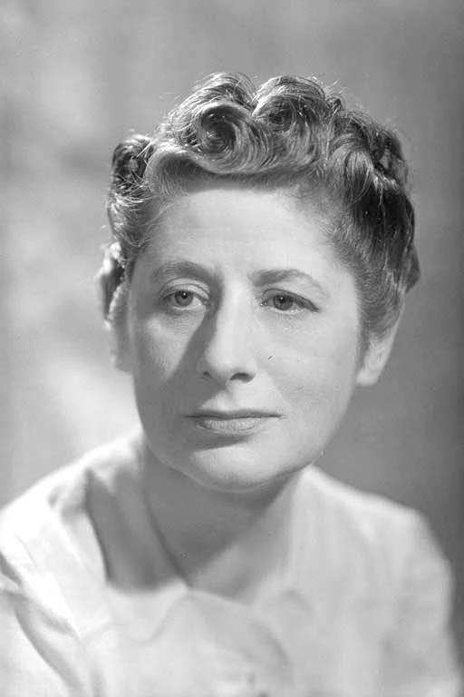 Head and shoulder portrait of Ngaio Marsh