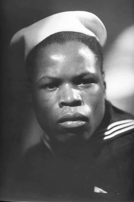 Head and shoulder portrait of American sailor