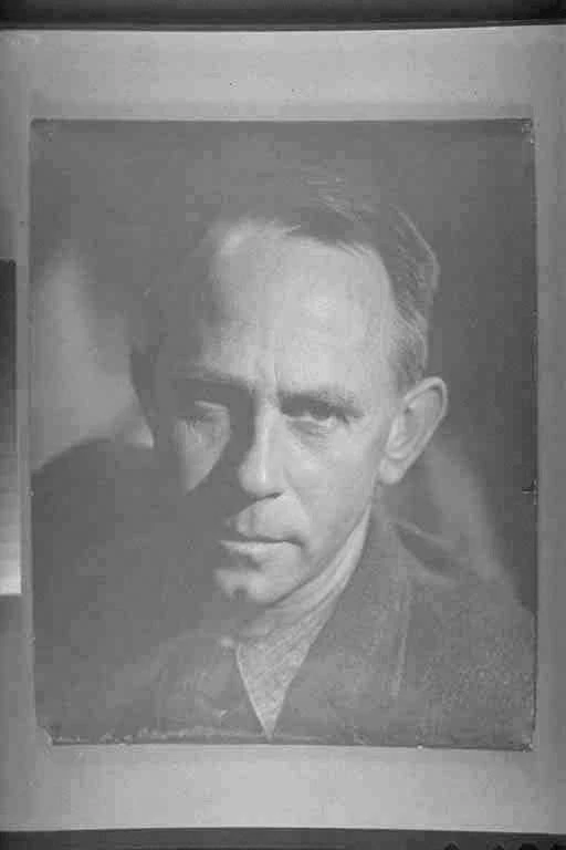 1/4 portrait of Frank Sargeson