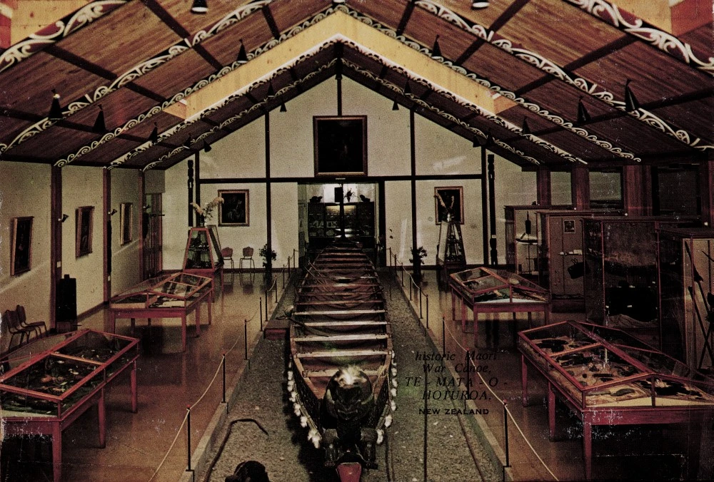 Historic Maori War Canoe, Te-Mata-o-Hoturoa, New Zealand