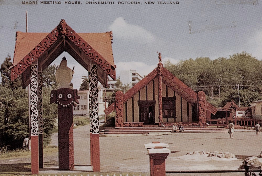 Maori Meeting House Ohinemutu, Rotorua, New Zealand