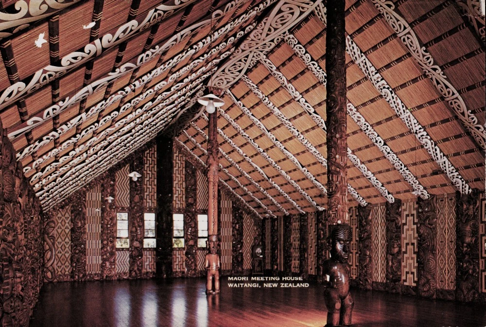 Maori Meeting House Waitangi New Zealand
