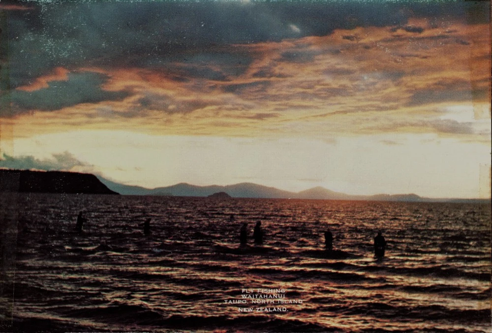 Fly Fishing, Waitahanui, Taupo, North Island, New Zealand