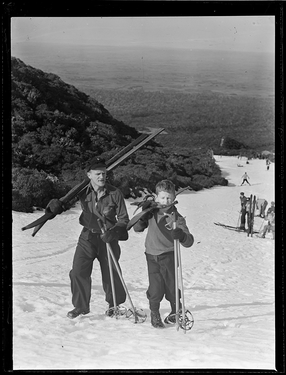 Skiing on Mount Taranaki