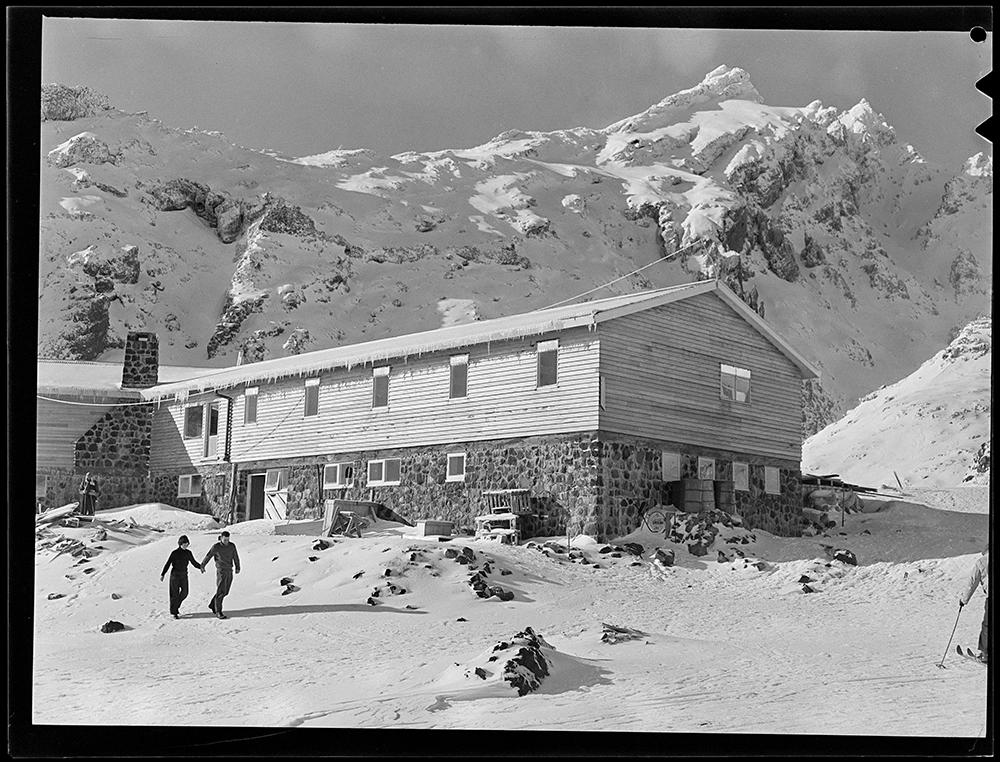 Ruapehu Ski Club Hut, Ruapehu, July 1953