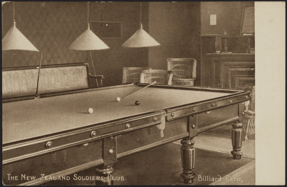 New Zealand Soldiers' Club, Billiard Room