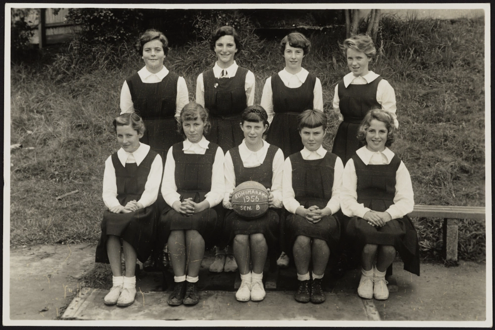 Kohimarama School Senior B netball? team, 1956