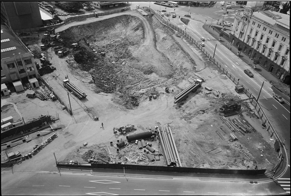 Excavations for the Civic Car Park