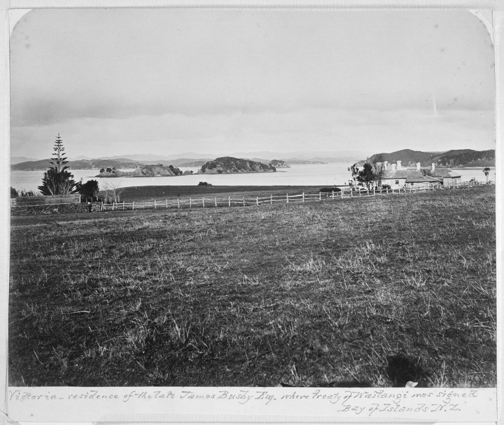 Victoria - residence of the late James Busby Esq Where Treaty of Waitangi was signed. Bay of Islands NZ