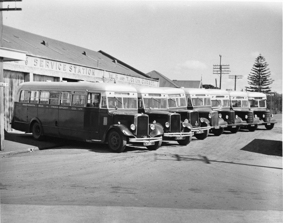 Waitemata Bus and Transport Co Ltd garage in Clarence Road, Northcote