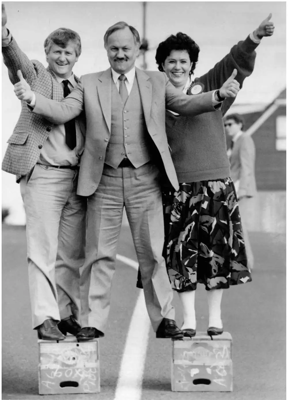 Roger Douglas, Judith Tizard and Carl Harding
