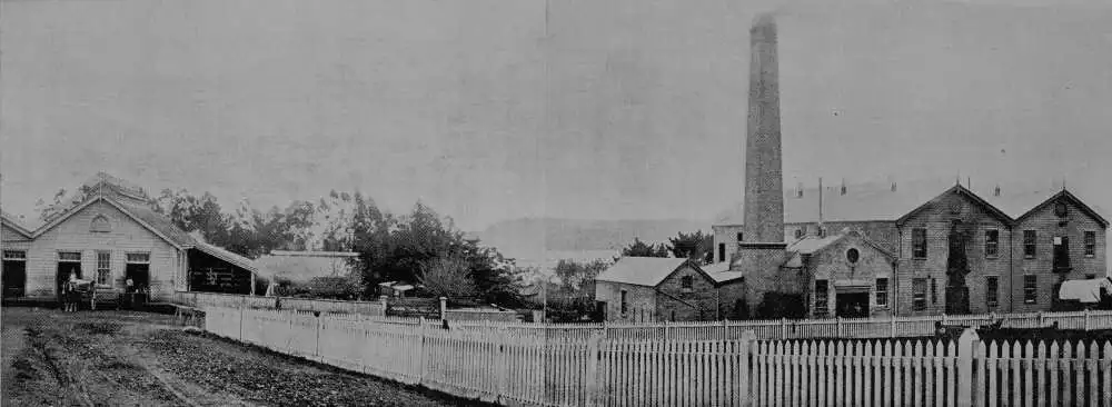 Showing front view of R and W Hellaby's tannery and fellmongery...