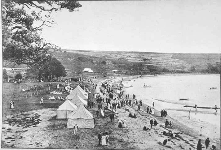 Looking west along Okahu Bay, showing...