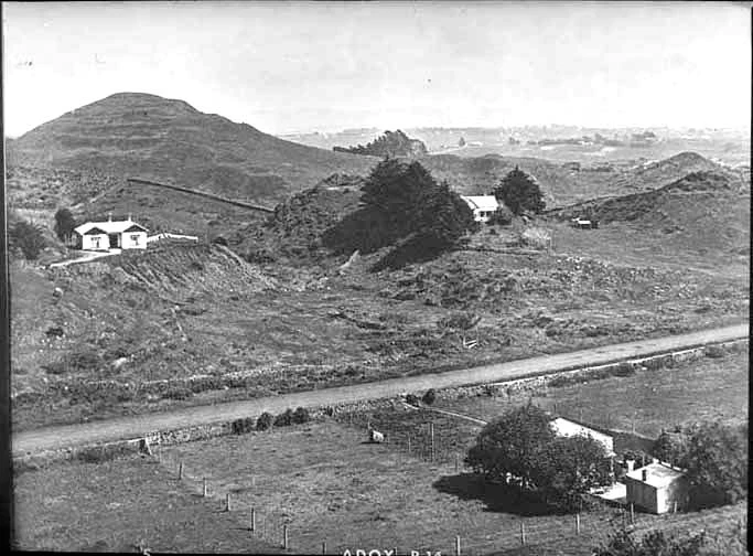 Looking west from the vicinity of Rewa Road showing Three Kings....