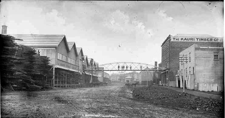 Looking southwest along Fanshaw Street...