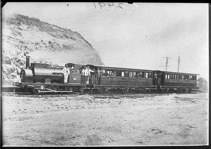 Showing the first timetabled train to run...