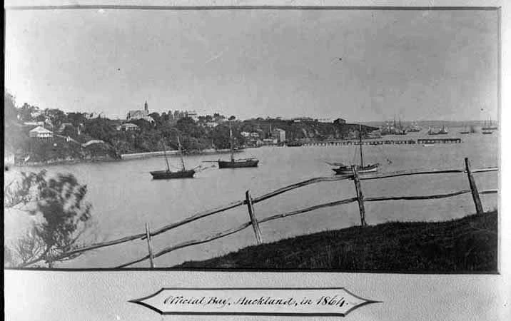 Official Bay , Auckland, in 1864