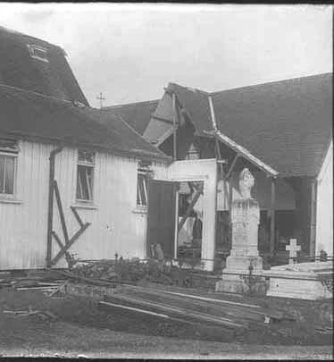Showing a stereoscopic view of St Andrews Church, Epsom,....