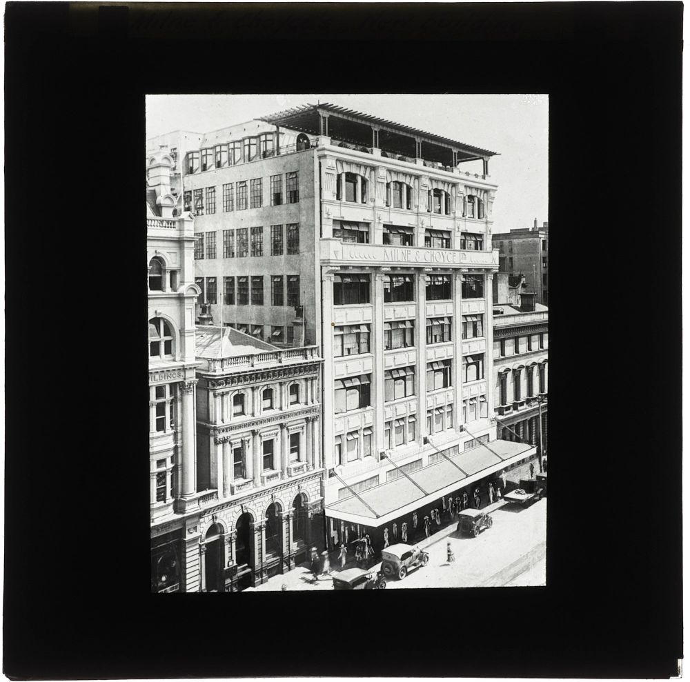 Milne and Choyce's new building in Queen Street, central Auckland