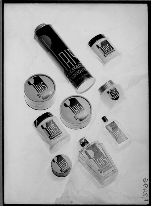 Showing a range of Iris cosmetics, for Sargood Son and Ewen 1940