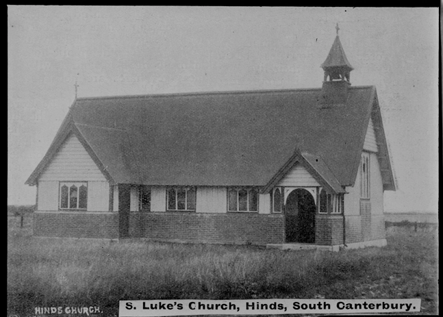 Hinds Church S.Lukes Church, Hinds, South Canterbury