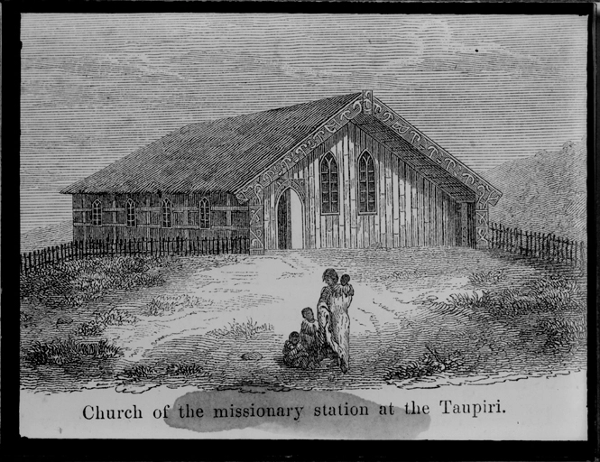 Church of the missionary station at Taupiri