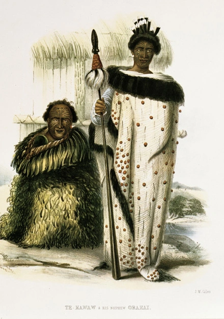Te Kawau and his nephew Orakai