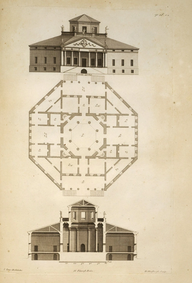 Inigo Jones. Designs of Inigo Jones, consisting of plans and elevations for public and private buildings