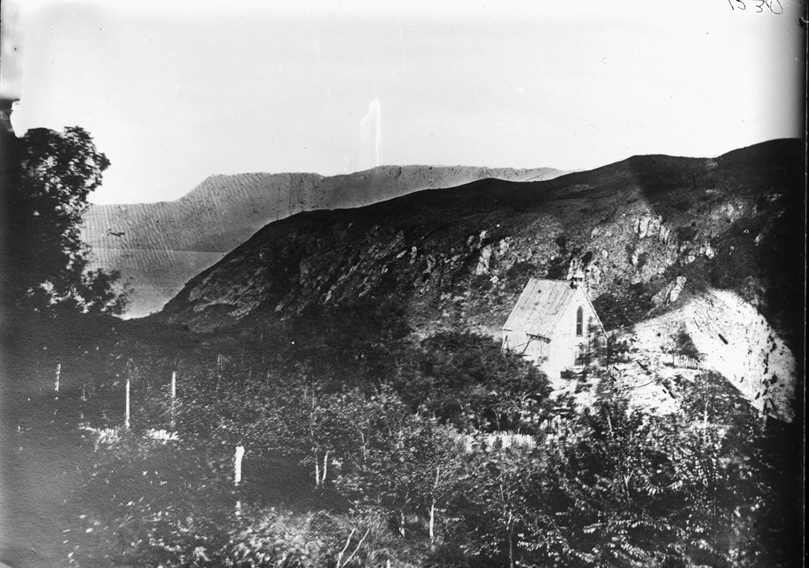 Chapel at Te Wairoa Mission station...1860-1886