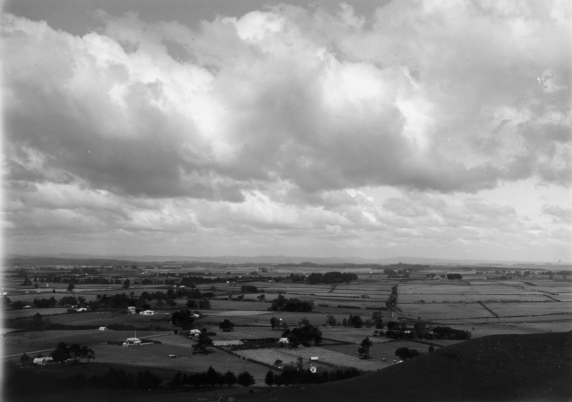 Panoramic view north east from Mangere Mountain showing Manukau Harbour...1913