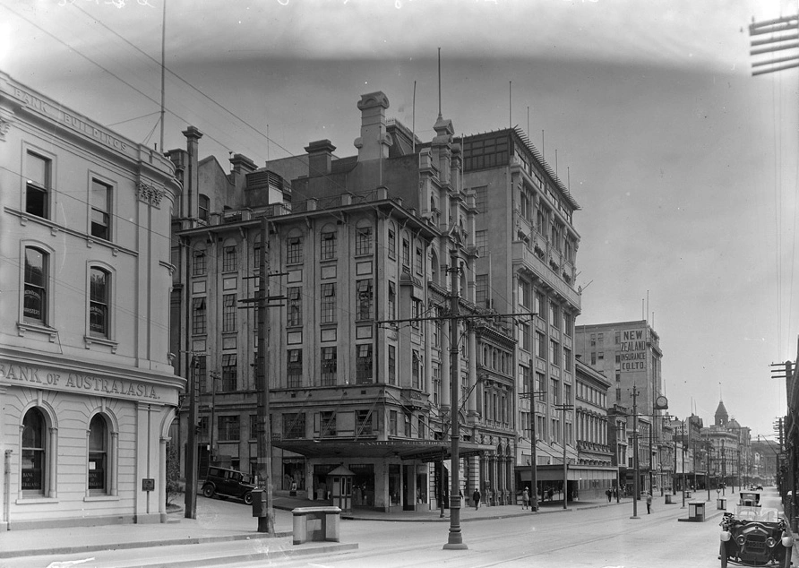 Looking north showing the west side of Queen Street...1928