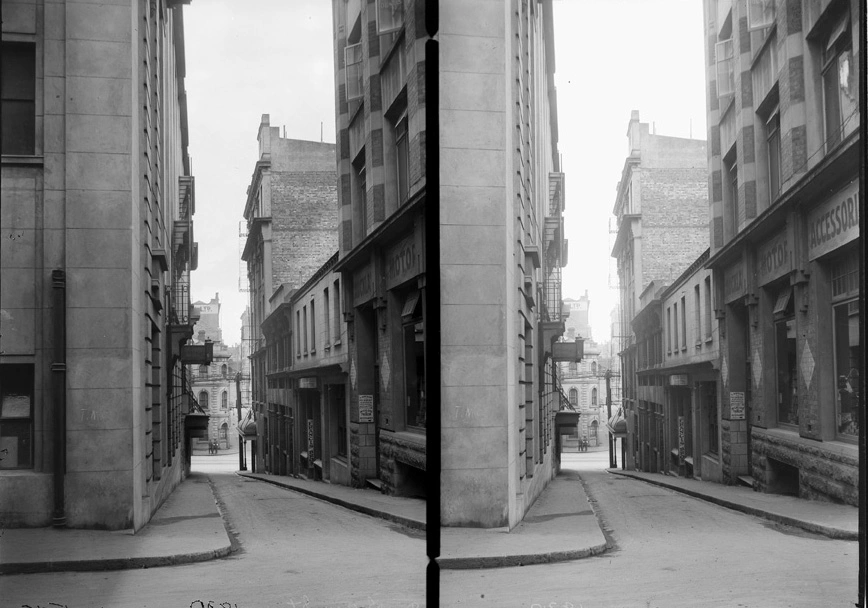 Looking west from High Street to Durham Street East...1919
