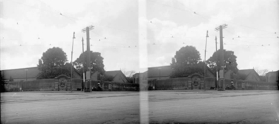 Looking north from the corner of Great North Road and Ponsonby Road...1923