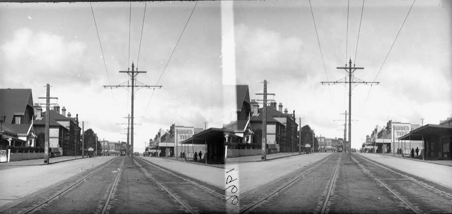 Looking south east along Ponsonby Road...1923