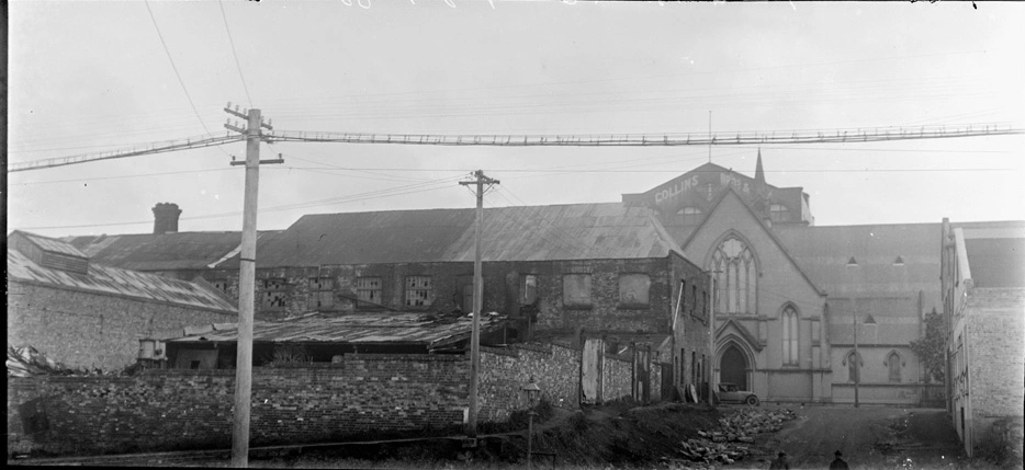 Looking south from Swanson Street towards St Patricks Cathedral...1925