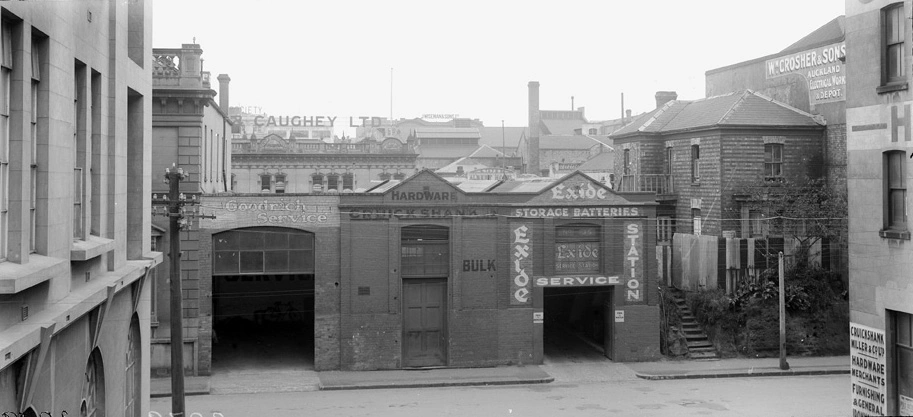 Looking west from Kitchener Place showing Lorne Street ...1925
