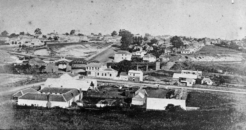 Looking east towards Parnell...1870s